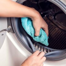 How to clean a washing machine rubber seal